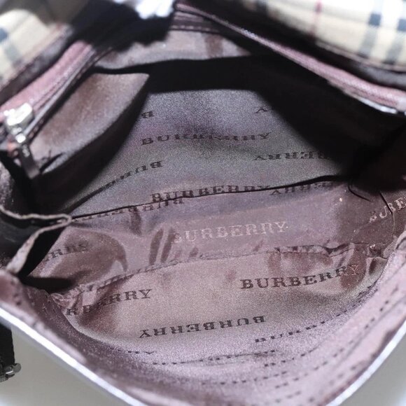 BURBERRY Shoulder Bag Nylon Khaki Auth ti2863 - Picture 11 of 16